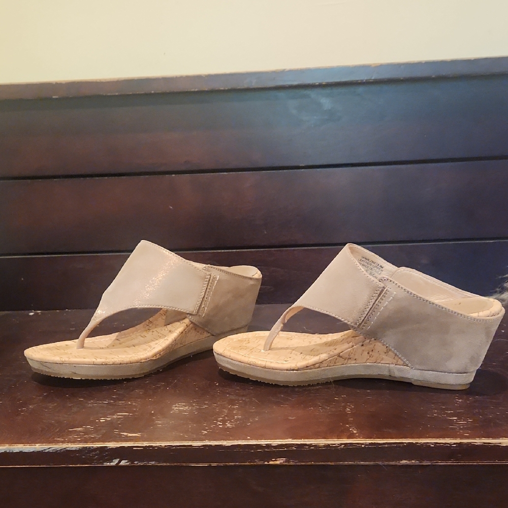 Donald J. Pliner Tan Wedge Shoes
